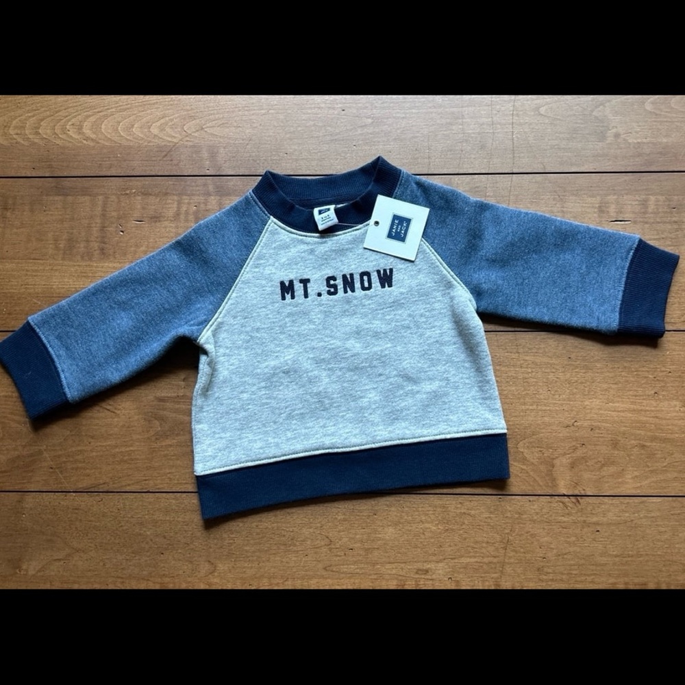 Janie and Jack crew neck sweatshirt 3-6 month size
